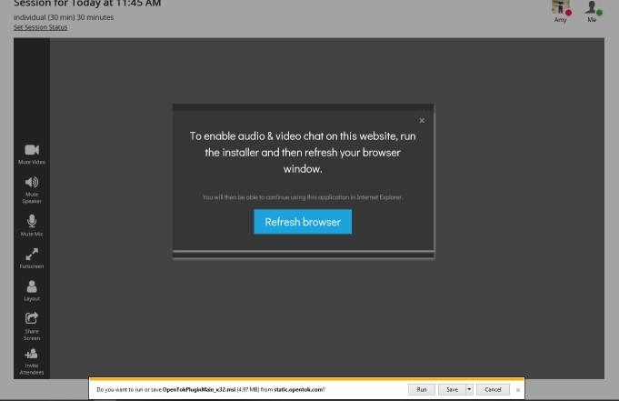 Setting up Internet Explorer for Video Sessions – WeCounsel